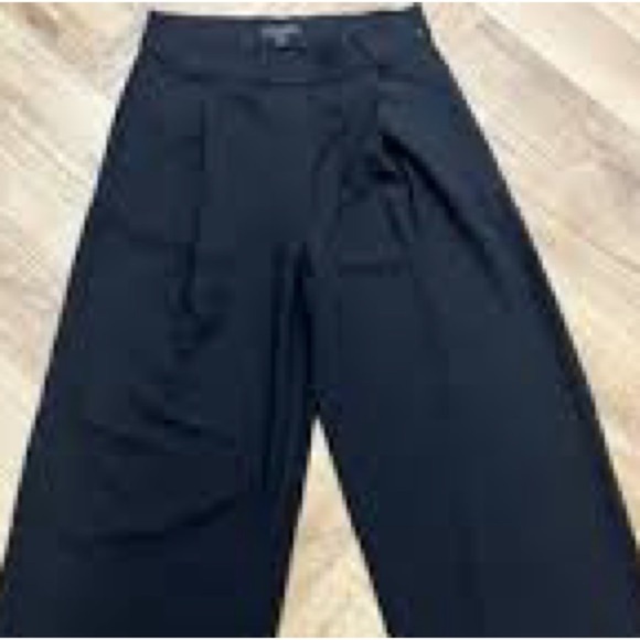 Suzy-D, London,Elegant Black Wide-Leg Palazzo Pants,Pull-On,Elastic,Size Small - Picture 7 of 13